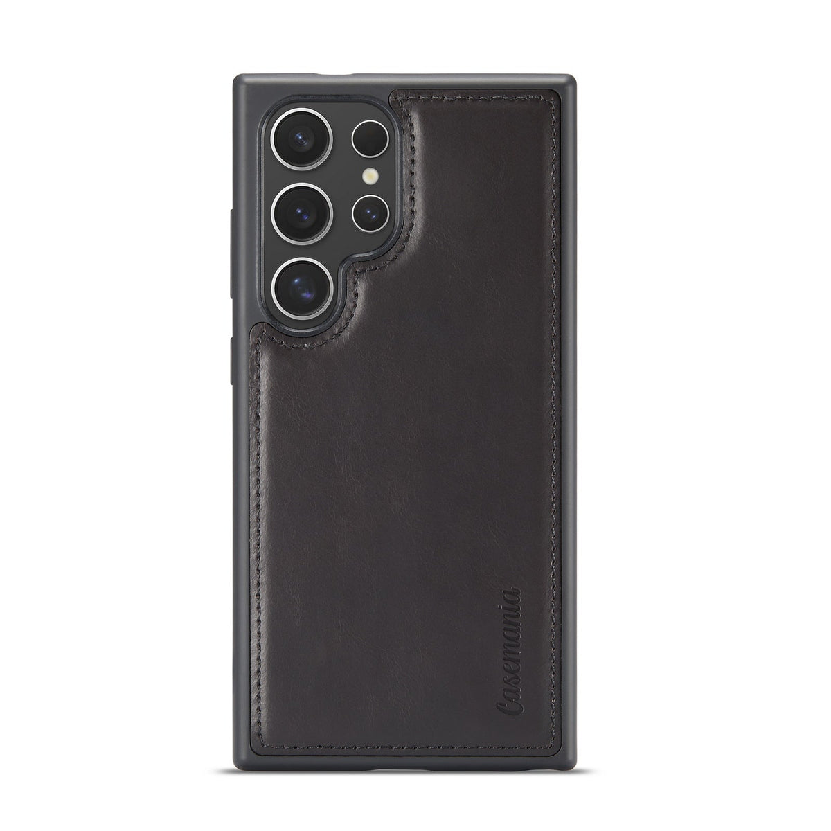 Samsung Galaxy S24 Ultra Case - Charcoal Gray - Genuine Leather 2-in-1 Wallet Case