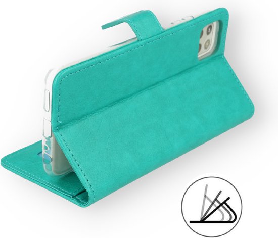 Motorola Moto G22 Hoesje - Turquoise - Bookcase