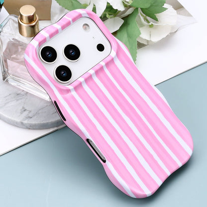 Apple iPhone 18 Pro Max Hoesje - Roze - Wave Edge Back Cover
