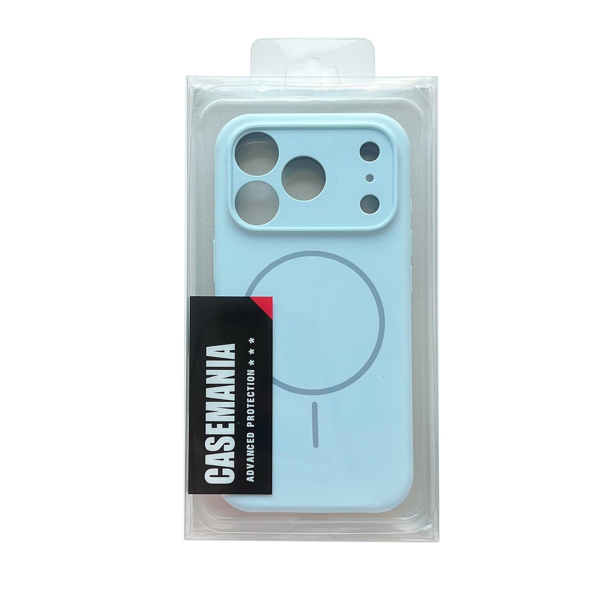 Apple iPhone 18 Pro Hülle - Hellblau - Weiches Liquid Silikon MagSafe Backcover