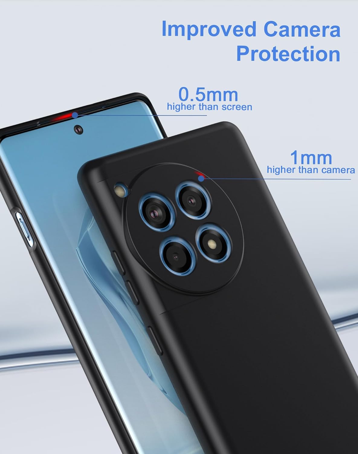 OnePlus 12R Hoesje - Zwart - Siliconen Back Cover