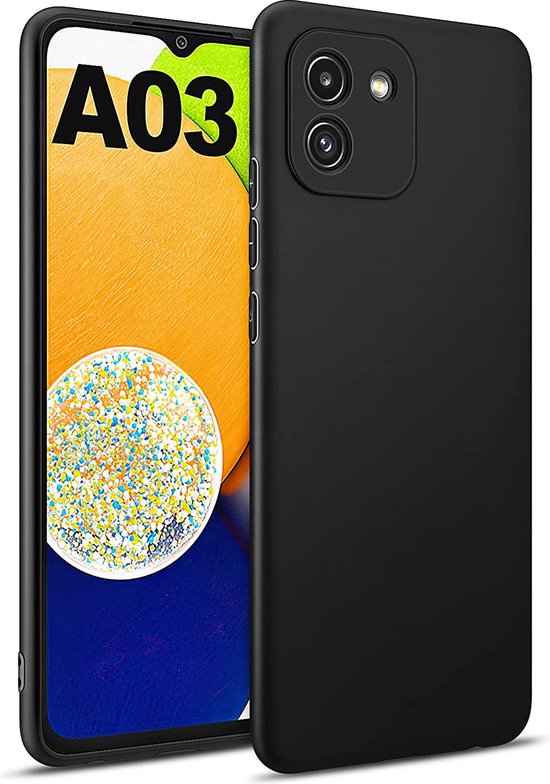 Samsung Galaxy A03 Hoesje - Zwart - Siliconen Back Cover