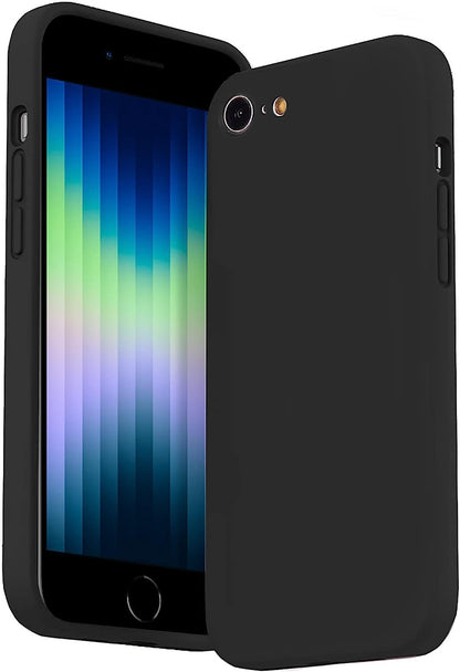 Apple iPhone 7 Hoesje - Zwart - Matte Siliconen Back Cover