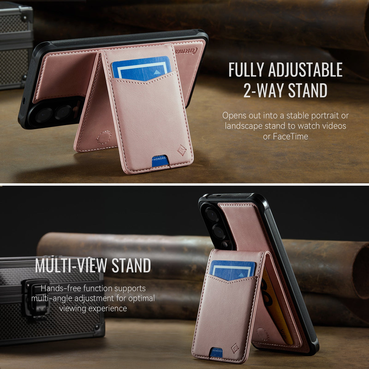 Samsung Galaxy S25 Edge Hoesje - Pale Pink - Back Cover met Pasjeshouder