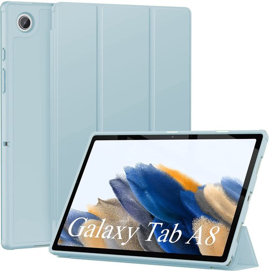 Samsung Galaxy Tab A8 2021 Tablethoes - Licht Blauw - Smart Cover