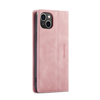 Apple iPhone 15 Plus Hülle - Pale Pink - Schlanke Klapphülle mit Kartenfach