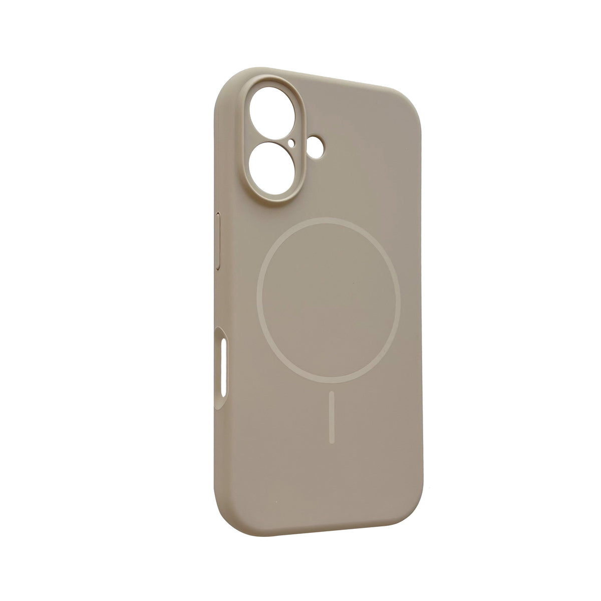 Coque pour Apple iPhone 16 Plus - Sable Beige - Dos en silicone liquide MagSafe
