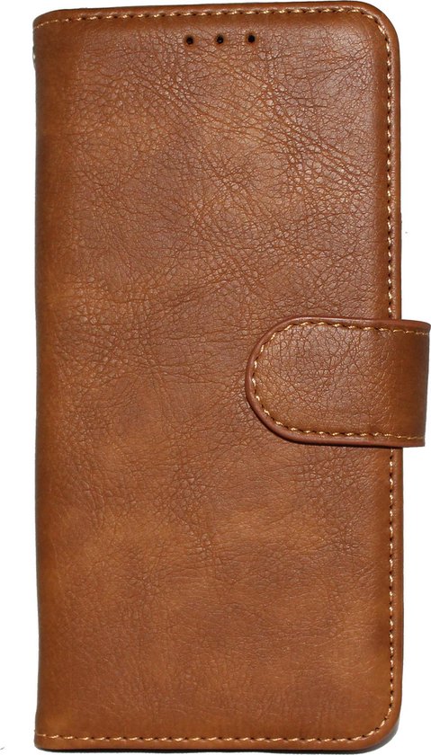 Samsung Galaxy M11 Hülle - Braun - Luxus-Klapphülle mit Kartenfach