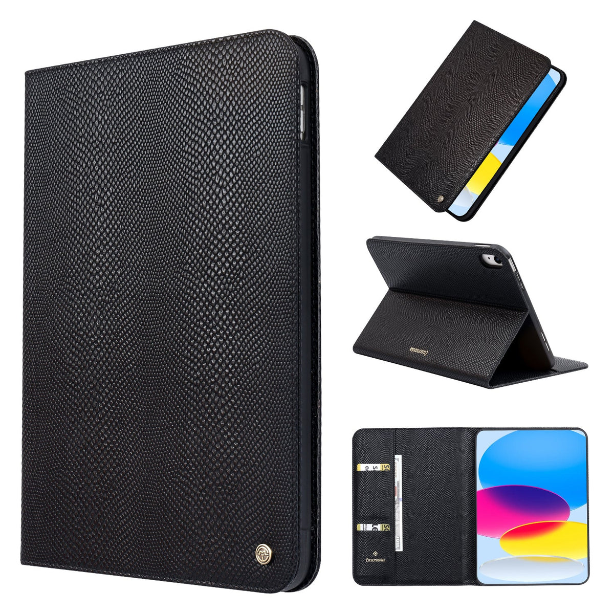 iPad 2025 (A16) Tablethoes - Zwart - Snake Tablet Case Back Cover