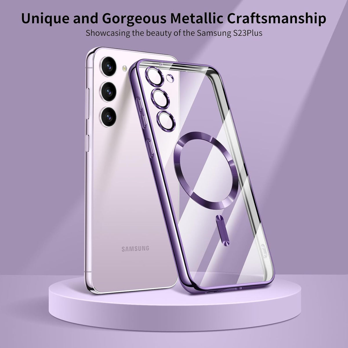Samsung Galaxy S24 Plus Hoesje - Paars - Siliconen MagSafe Back Cover