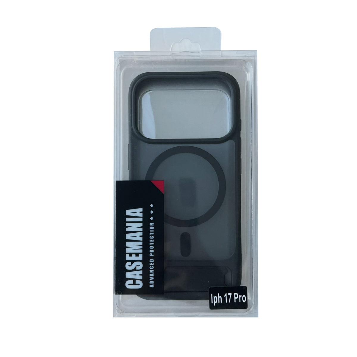 Apple iPhone 18 Pro Case - Black - Matte Armour MagSafe Back Cover with Kickstand