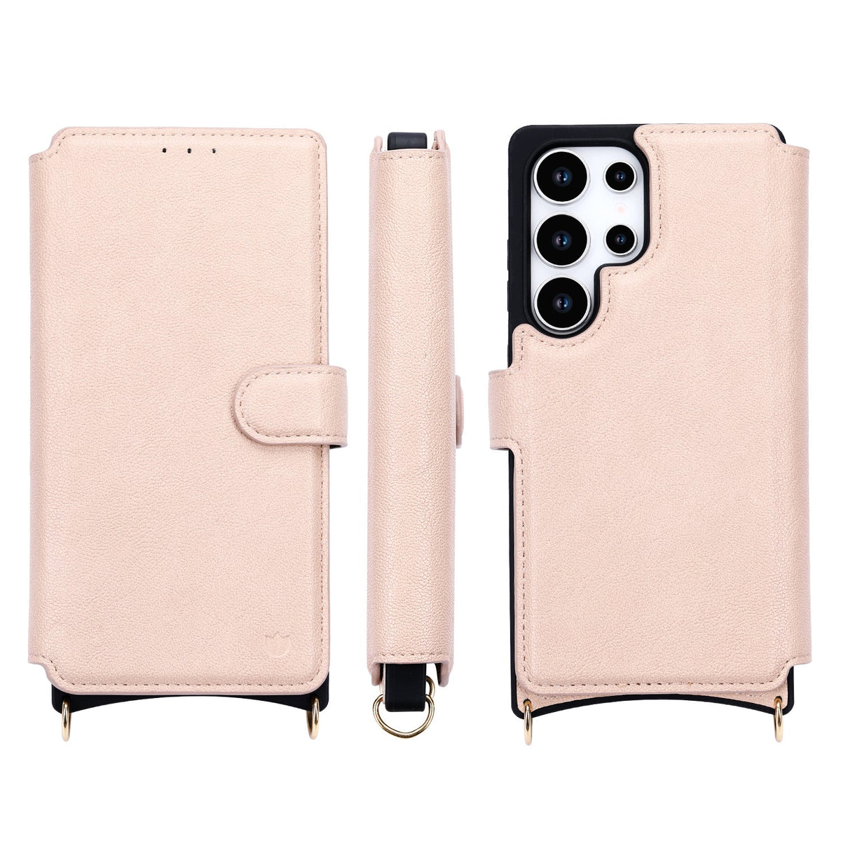 Samsung Galaxy S25 Ultra Hoesje - Roze - CM Amsterdam Back Cover met Telefoonkoord