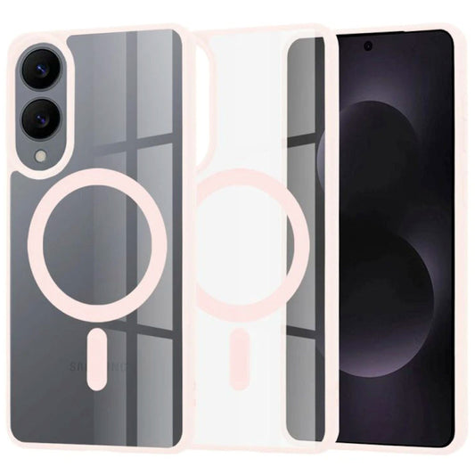 Samsung Galaxy S25 Edge Hülle - Rosa - Bumper-MagSafe-Backcover