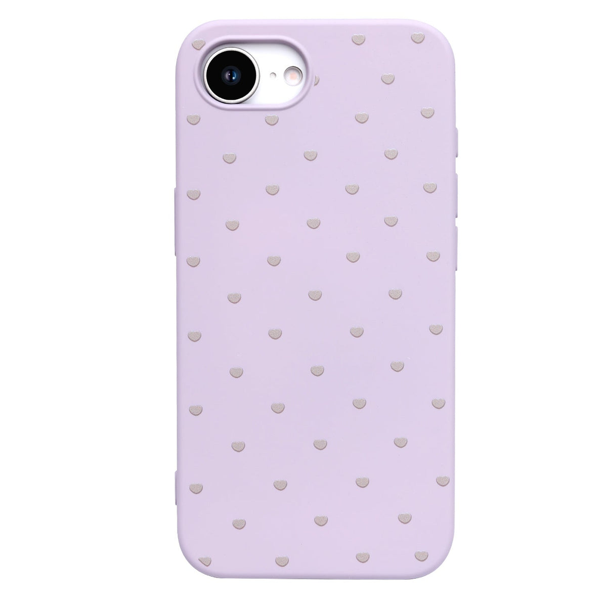 Apple iPhone 16e Hoesje - Paars - Hartjes Back Cover