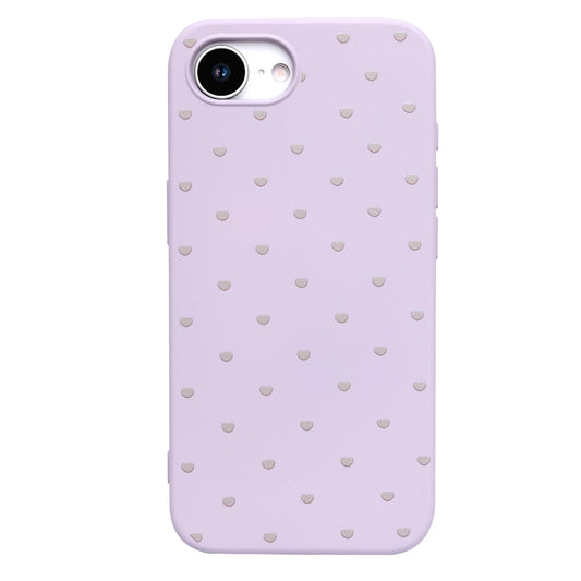 Apple iPhone 16e Hülle - Lila - Herzchen-Backcover