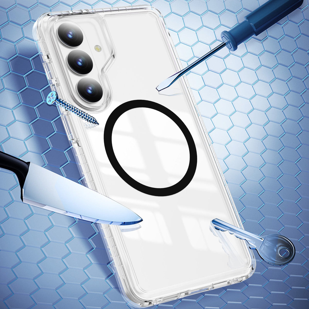 Samsung Galaxy S26 Plus Hoesje - Zwart - Minimalistic MagSafe Back Cover