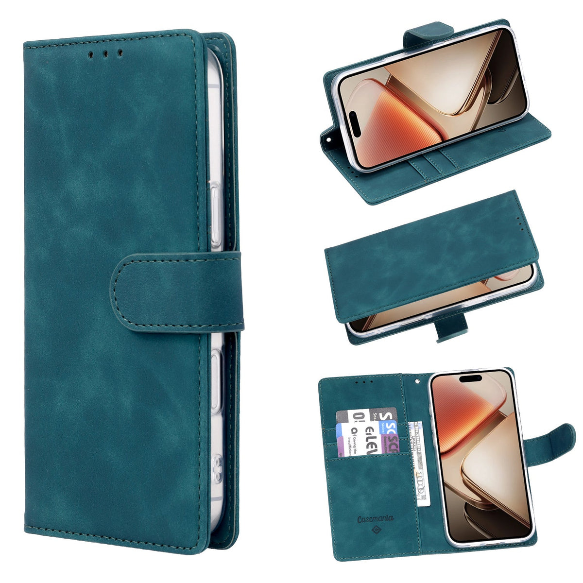 Apple iPhone 17e Hoesje - Groen - Bookcase