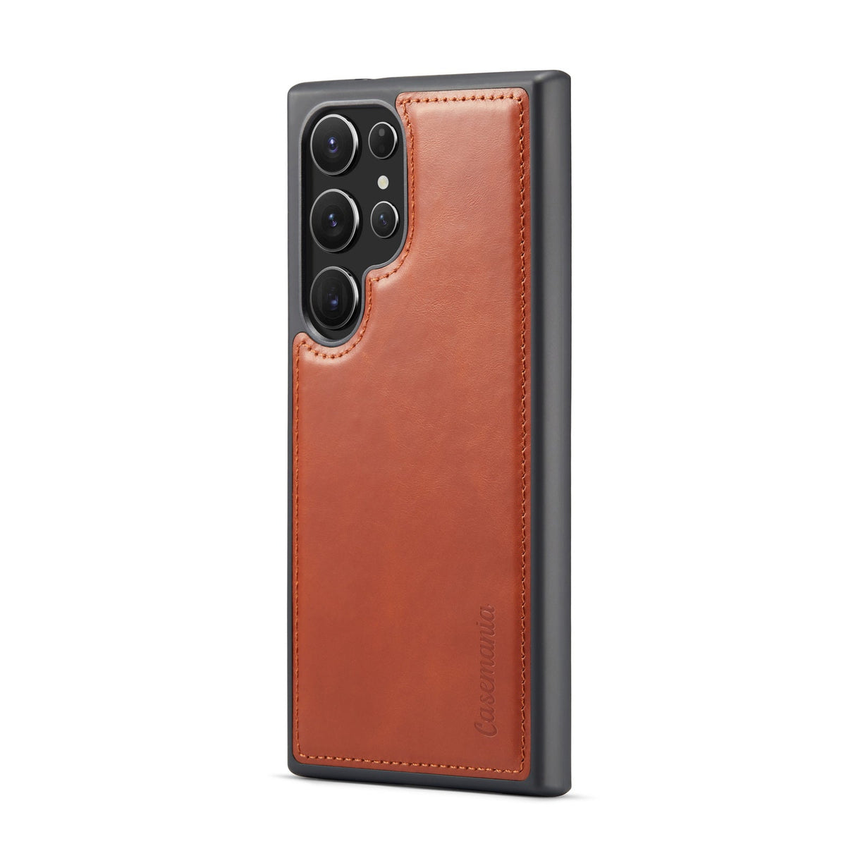 Samsung Galaxy S24 Ultra Hoesje - Sienna Brown - Echt Leren 2 in 1 Bookcase