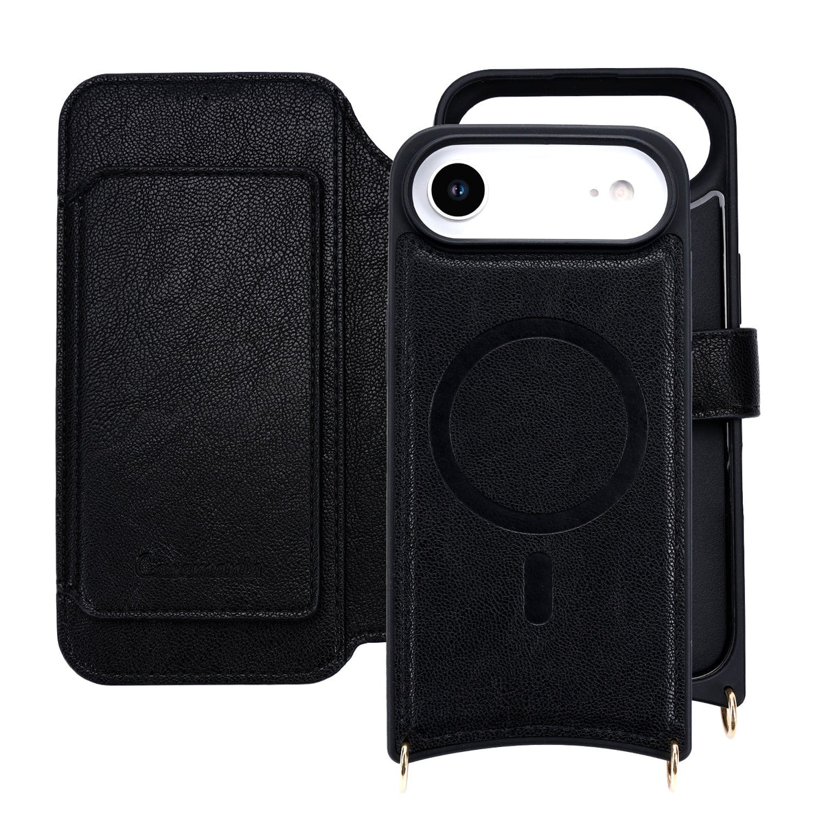 Apple iPhone Air Hülle - Schwarz - CM Amsterdam Backcover mit Handykette