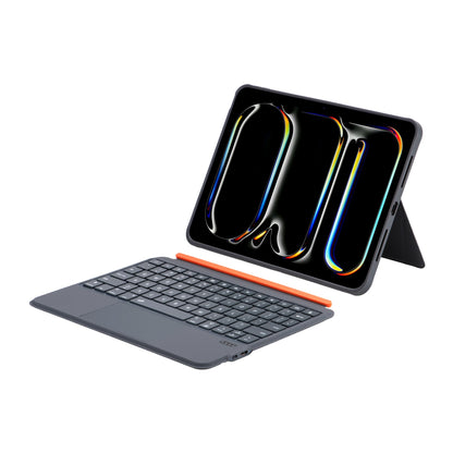 iPad 11 inch (2025) - Grijs - Split Keyboard Case met Touchpad + Verlichting