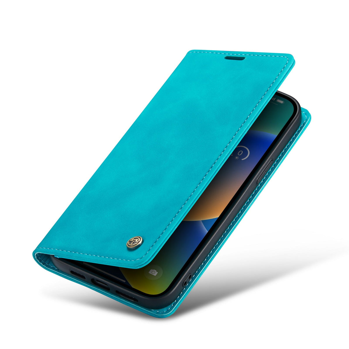 Samsung Galaxy S23 Plus Hoesje - Azure Blue - Dunne Bookcase