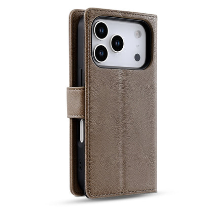 Apple iPhone 18 Pro Max Hoesje - Mocha Brown - 2 in 1 Lederlook Bookcase
