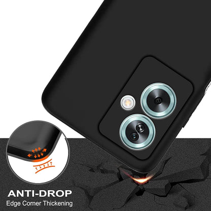 Oppo Reno 11F Hoesje - Zwart - Siliconen Back Cover