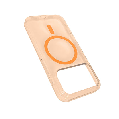 Apple iPhone 18 Pro Max Hoesje - Oranje - Kristalhelder MagSafe Back Cover