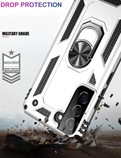 Samsung Galaxy S22 Case - Grey - Armor Kickstand Back Cover