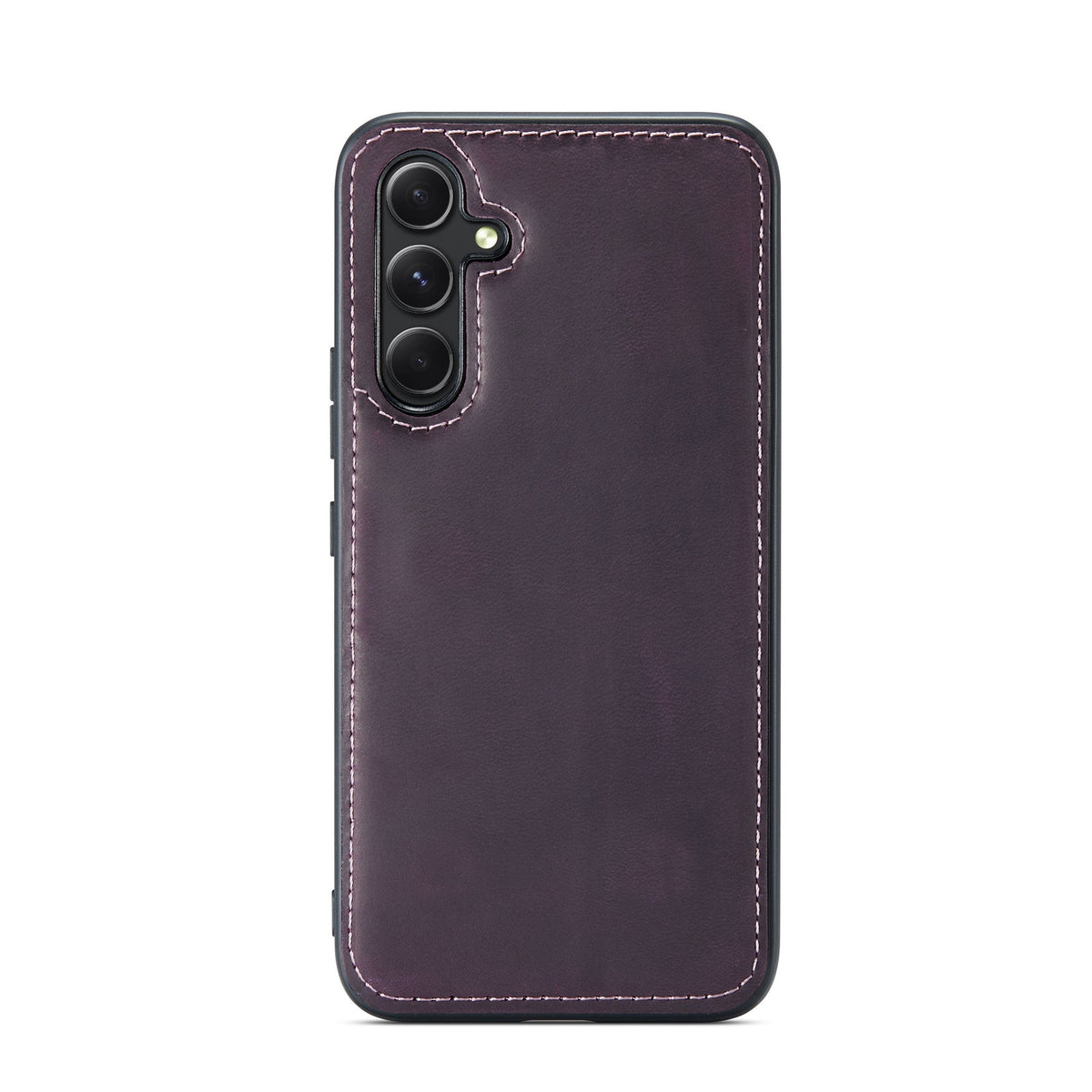 Samsung Galaxy A54 Hoesje - Dark Purple - Echt Leren 2 in 1 Bookcase