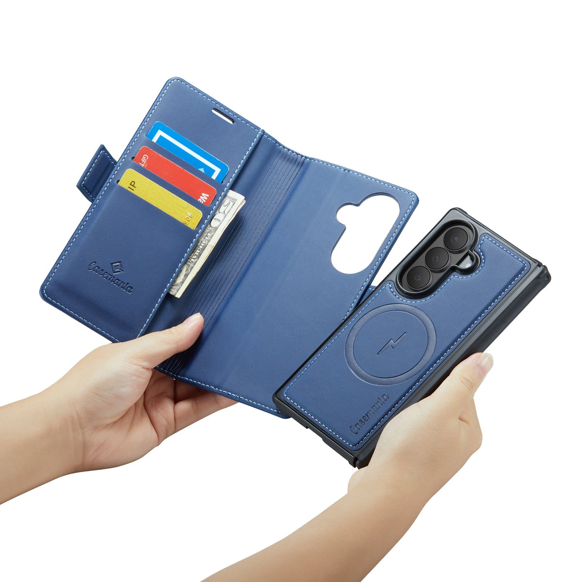 Samsung Galaxy Z Fold8 Ultra Hoesje - Navy Blue - 2 in 1 MagSafe Bookcase