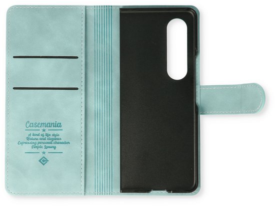 Samsung Galaxy Z Fold 4 Hoesje - Aqua Blue - Dunne Bookcase