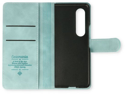 Samsung Galaxy Z Fold 4 Hoesje - Aqua Blue - Dunne Bookcase