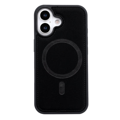 Apple iPhone 17 Hoesje - Onyx Black - 2 in 1 Velvet Bookcase
