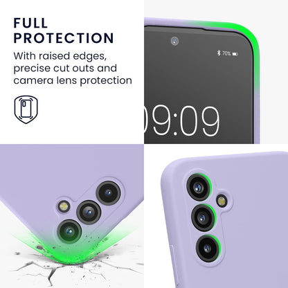 Samsung Galaxy A55 Hoesje - Paars - Liquid Siliconen Back Cover