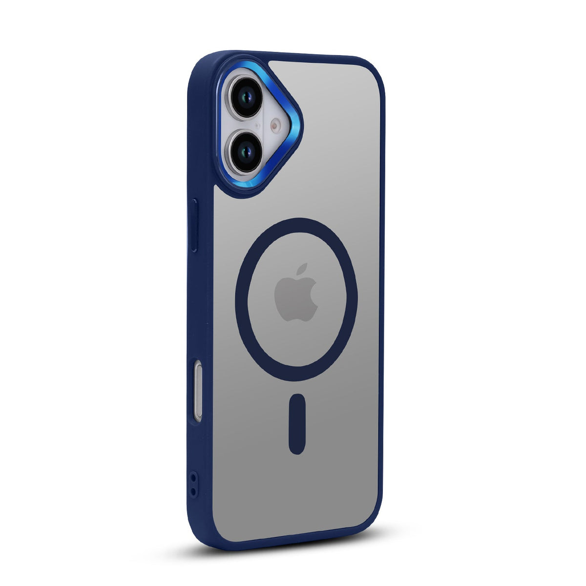 iPhone 16 Plus Hoesje - Blauwe Color Frame - Val/Stoot-Proof Telefoonhoesje Back Cover