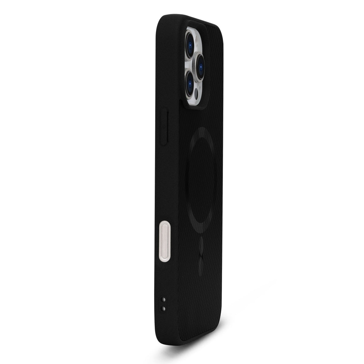 Apple iPhone 14 Pro Hoesje - Zwart - Carbon MagSafe Back Cover
