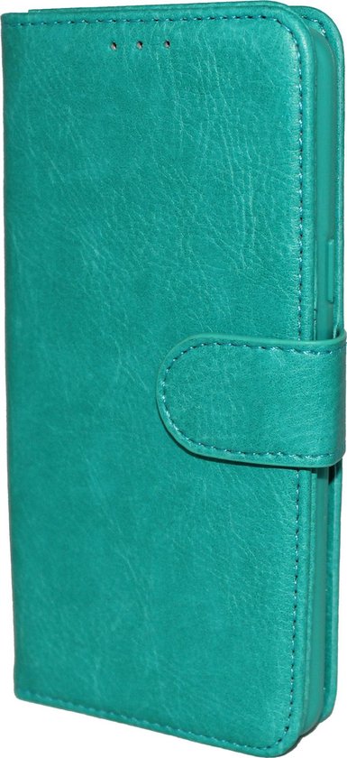 Samsung Galaxy S9 Hoesje - Turquoise - Luxe Kunstlederen Portemonnee Bookcase