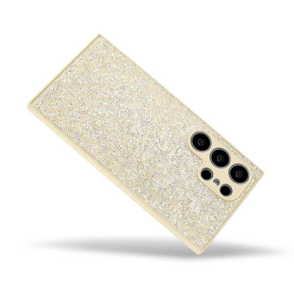 Samsung Galaxy S22 Ultra Hoesje - Goud - Diamant Glitter Back Cover