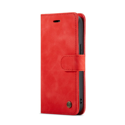 Apple iPhone 15 Plus Hülle - Crimson Red - 2-in-1 Klapphülle mit Kartenfach