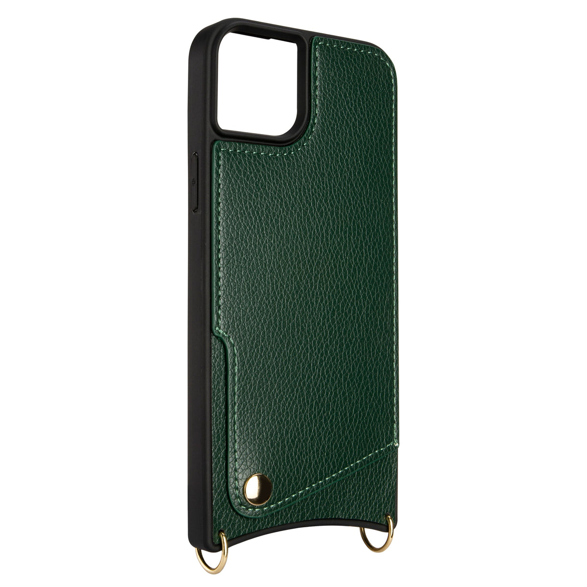 Apple iPhone 15 Plus Case - Green - Back Cover with Wrist Band and Phone Band