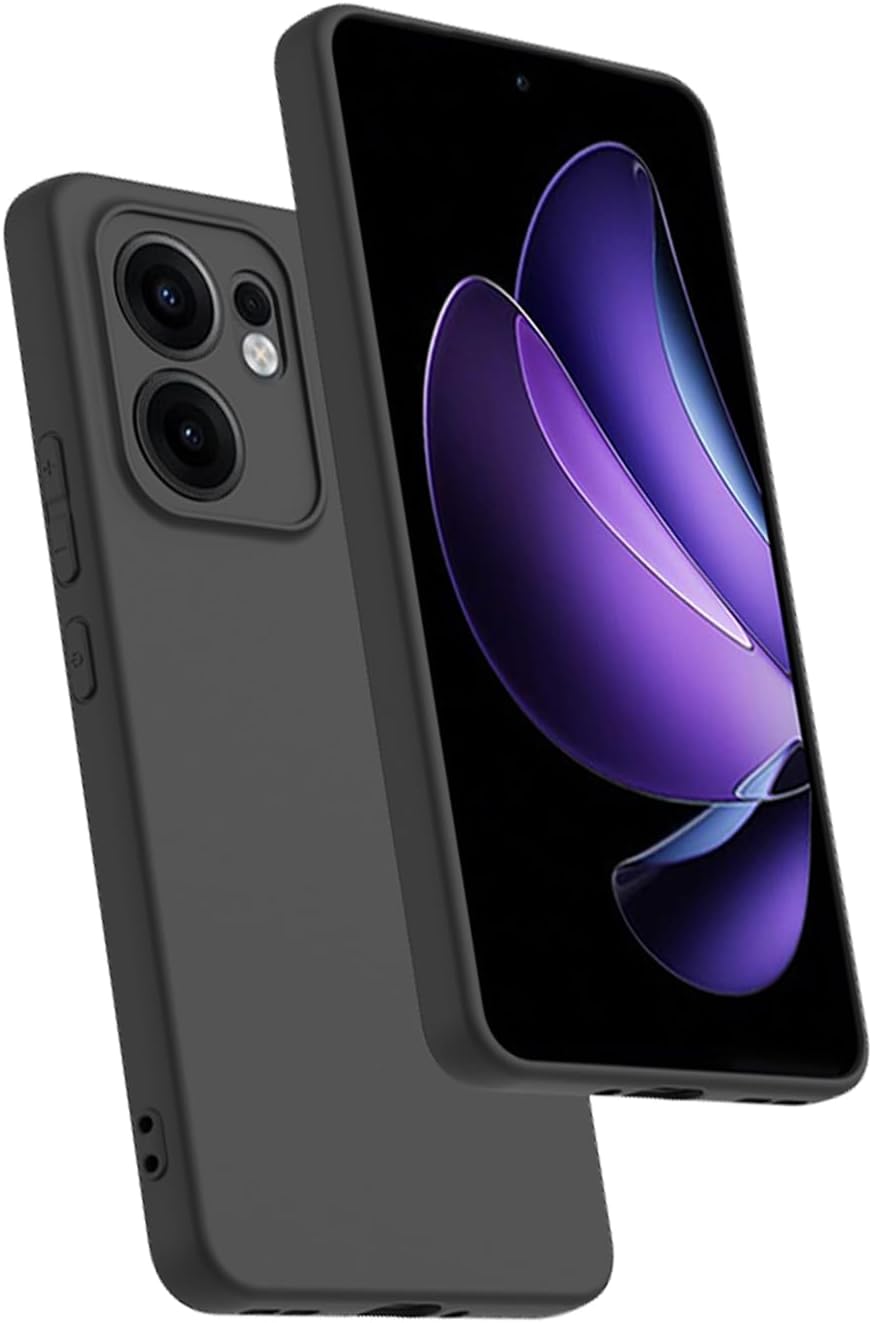 Oppo Reno 13 FS Hoesje - Zwart - Siliconen Back Cover