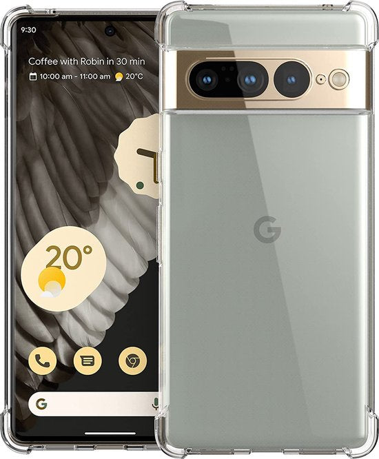 Google Pixel 7 Pro Hülle - Transparent - Stoßfestes Backcover