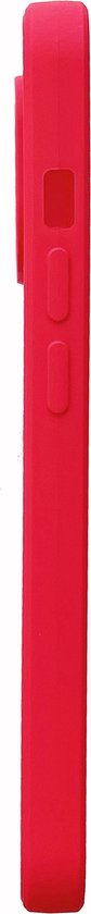 Apple iPhone 14 Plus Case - Red - Microfiber Silicone Back Cover