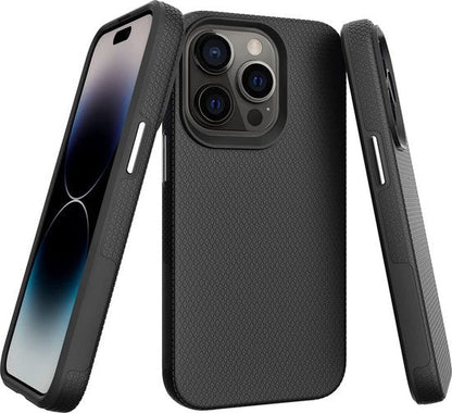Apple iPhone 14 Pro Hoesje - Zwart - Anti Slip Back Cover