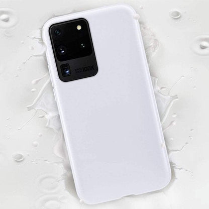 Samsung Galaxy S20 Ultra Hoesje - Wit - Siliconen Back Cover