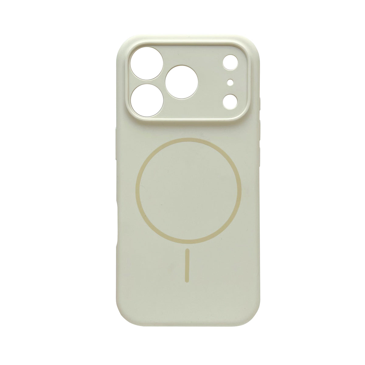 Apple iPhone 17 Pro Hoesje - Ivory Wit - Liquid Siliconen MagSafe Back Cover