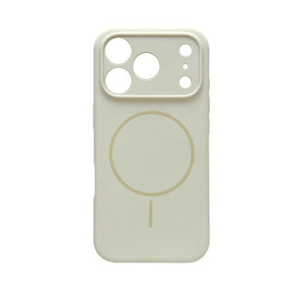 Apple iPhone 17 Pro Hoesje - Ivory Wit - Liquid Siliconen MagSafe Back Cover