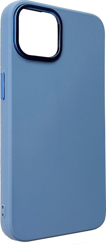iPhone 14 Hoesje - Blauw - Shockproof Siliconen Back Cover