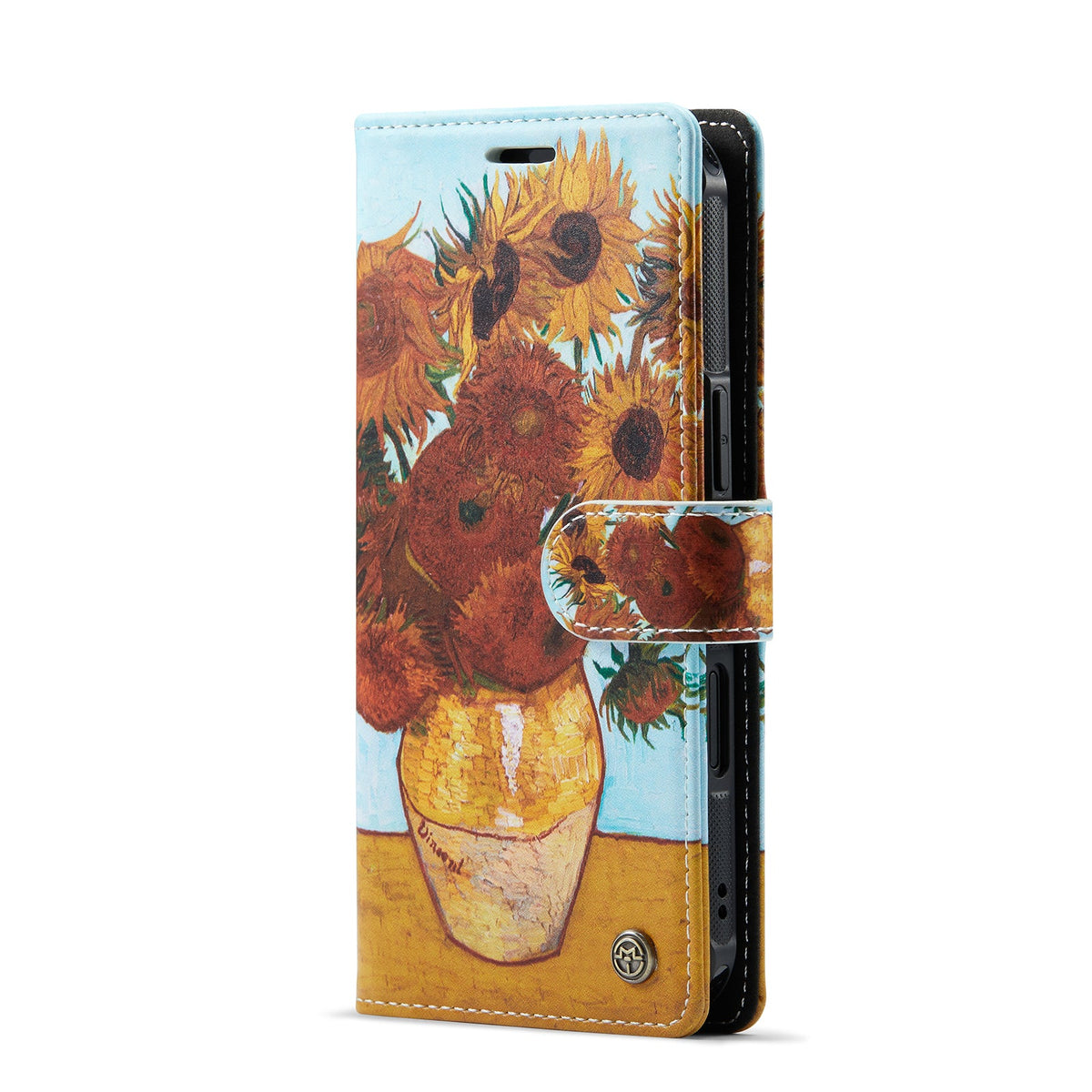 Apple iPhone Air Hülle - Sonnenblumen - 2 in 1 MagSafe Bookcase